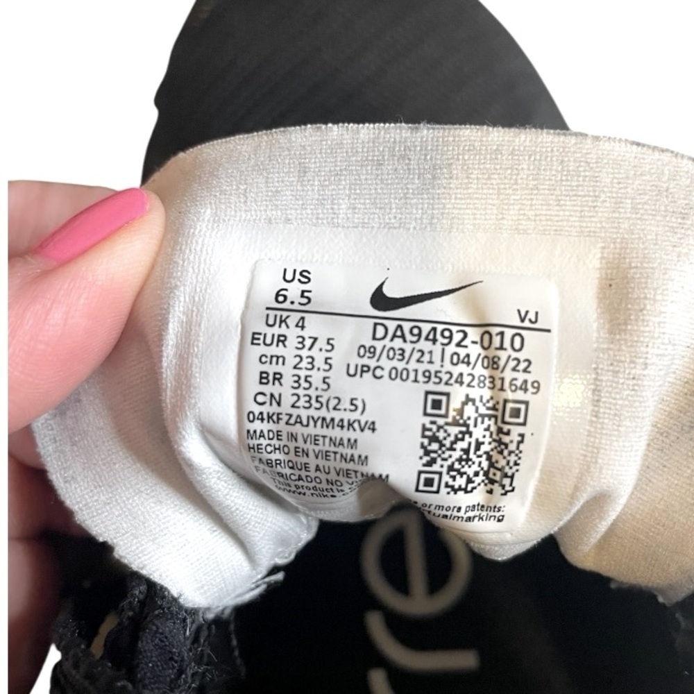 NIKE Air Zoom SuperRep 3 HIIT Class Training Shoe Sz 6.5 Black White - Picture 14 of 16